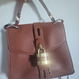 Chloé Aby Medium Leather Bag – Brown EUC